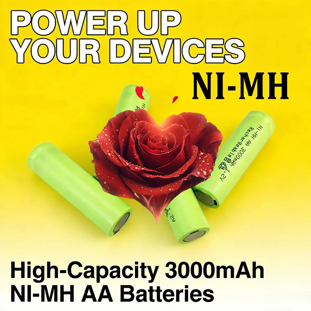 

AA 1.2v Original battery Ni-MH 3000mAh Specialized batteries for electronic products For Toys Camera Microphone