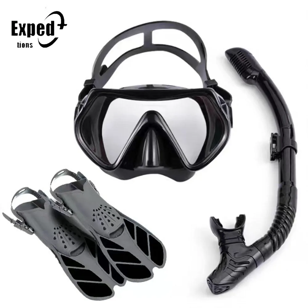 

Flippers adjustable laces high toughness high elasticity diving frog shoes men and women free diving short flippers