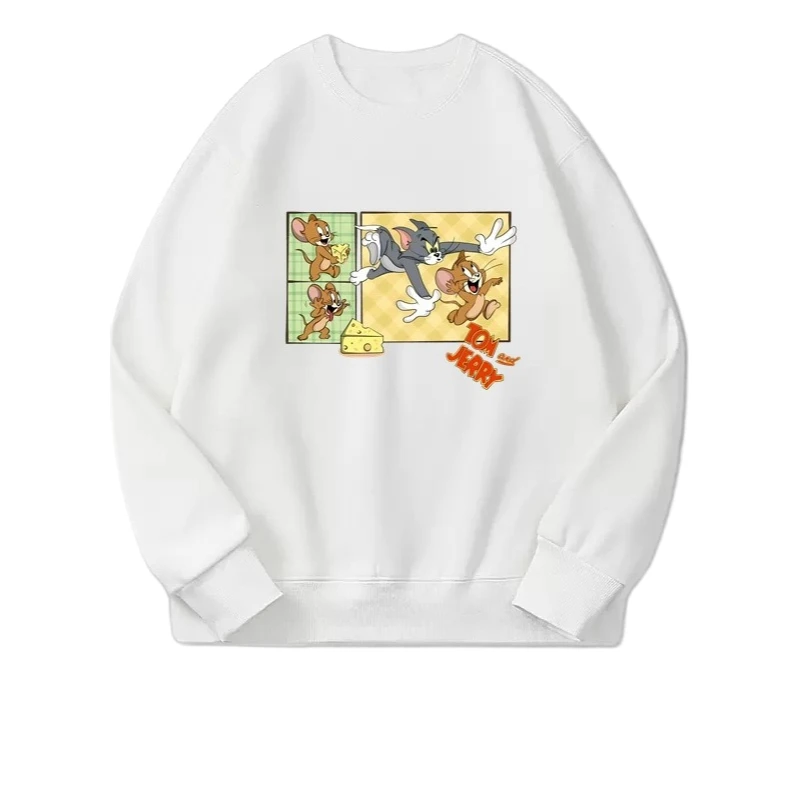 

Новая осенне-зимняя толстовка с круглым вырезом с принтом Том и Джерри 2025 — это модный парный топ для мужчин и женщин 091101.