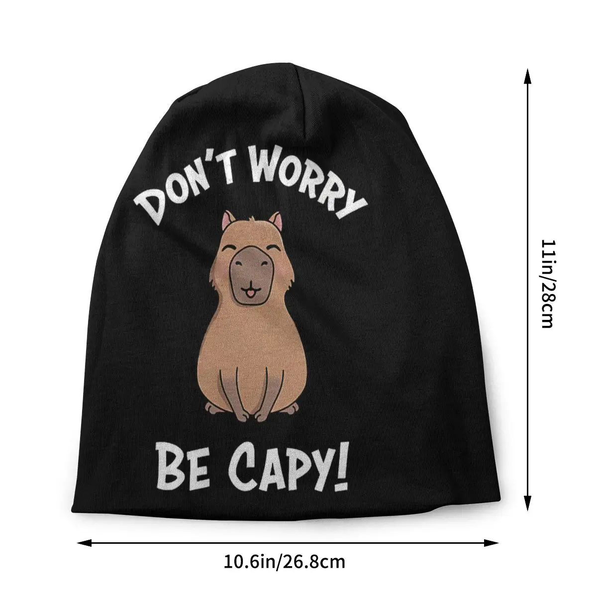 Capy Capybara Animal Cap Men Women Paragraph Beanie Warm Fashion Hundred Take Ins Pullover Slouch Hiphop Thin Unisex