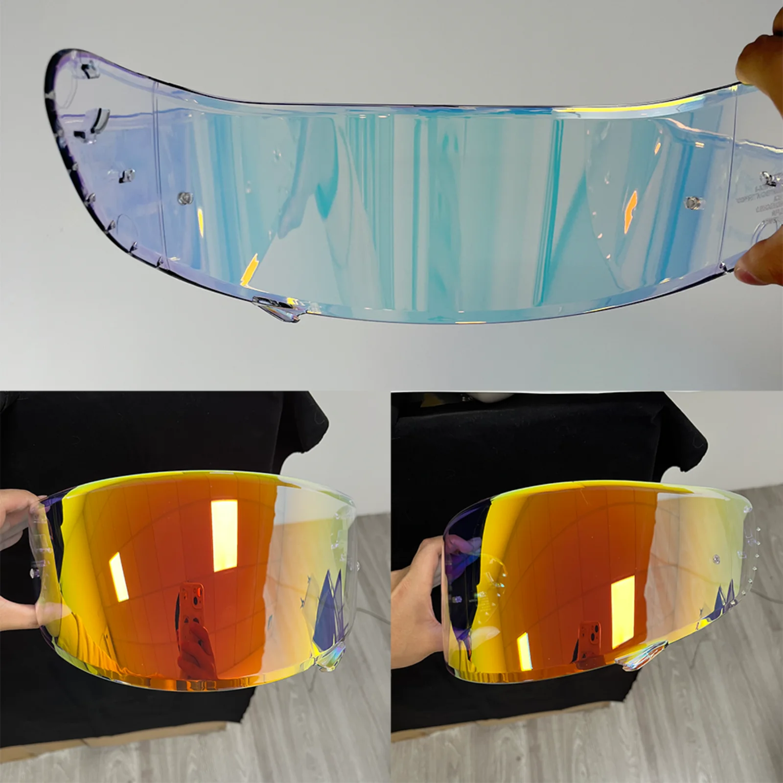 Protetor Solar CWR-1 para Viseira de Capacete SHOEI Z7, NXR, RF-1200, RF-SR - Acessório Anti-UV para Capacete de Motocicleta
