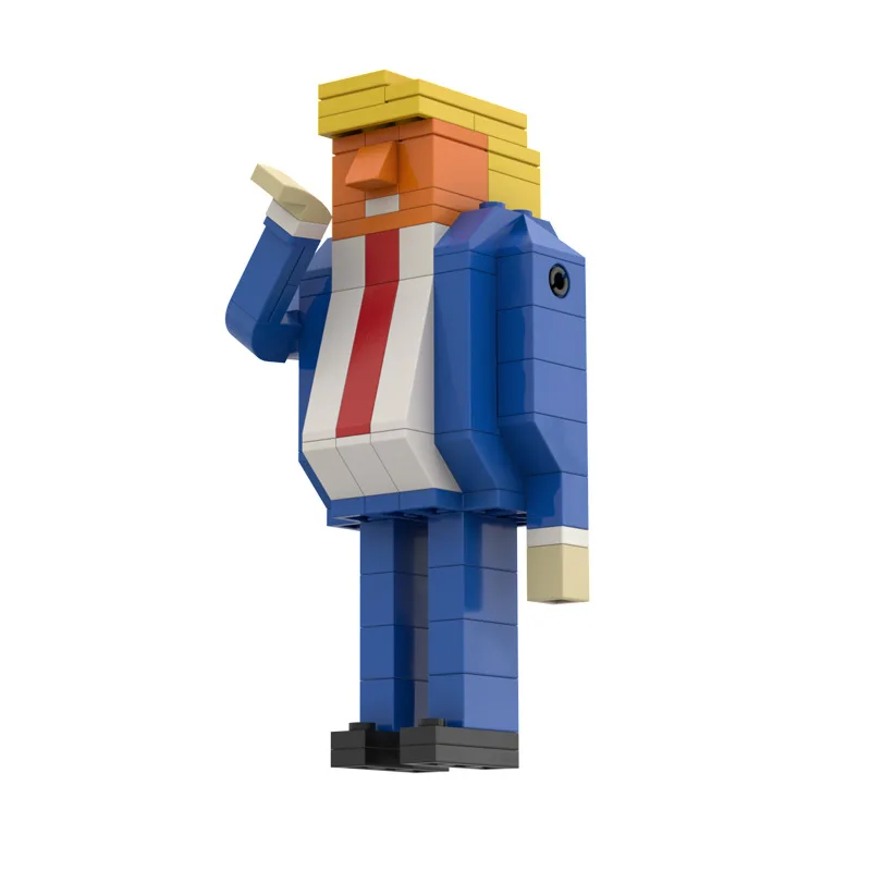 Figurine de masque de célébrité américaine, ensemble de nuits de construction, modèle de briques, cadeau de jouet, Donald Trump, MOC