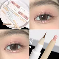 Rose Pink Lying Silkworm Eyeliner Gel Pen Smooth Long-lasting Waterproof Shiny Eyeliner Shadow Pen Stick Makeup Beauty Tools