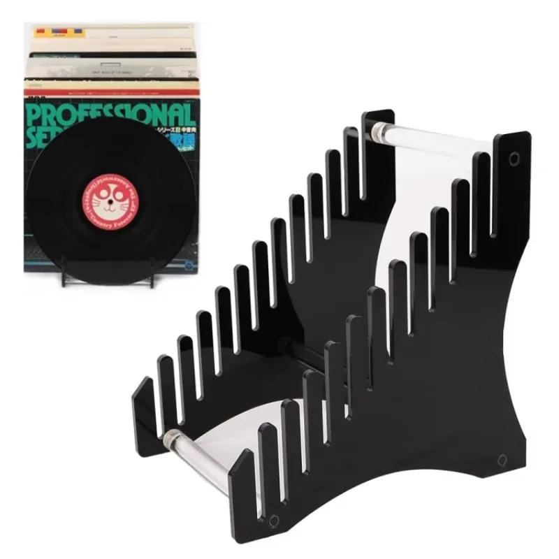 Cheaper Acrylic Record Stand Desktop Books CD Display Stand Stand