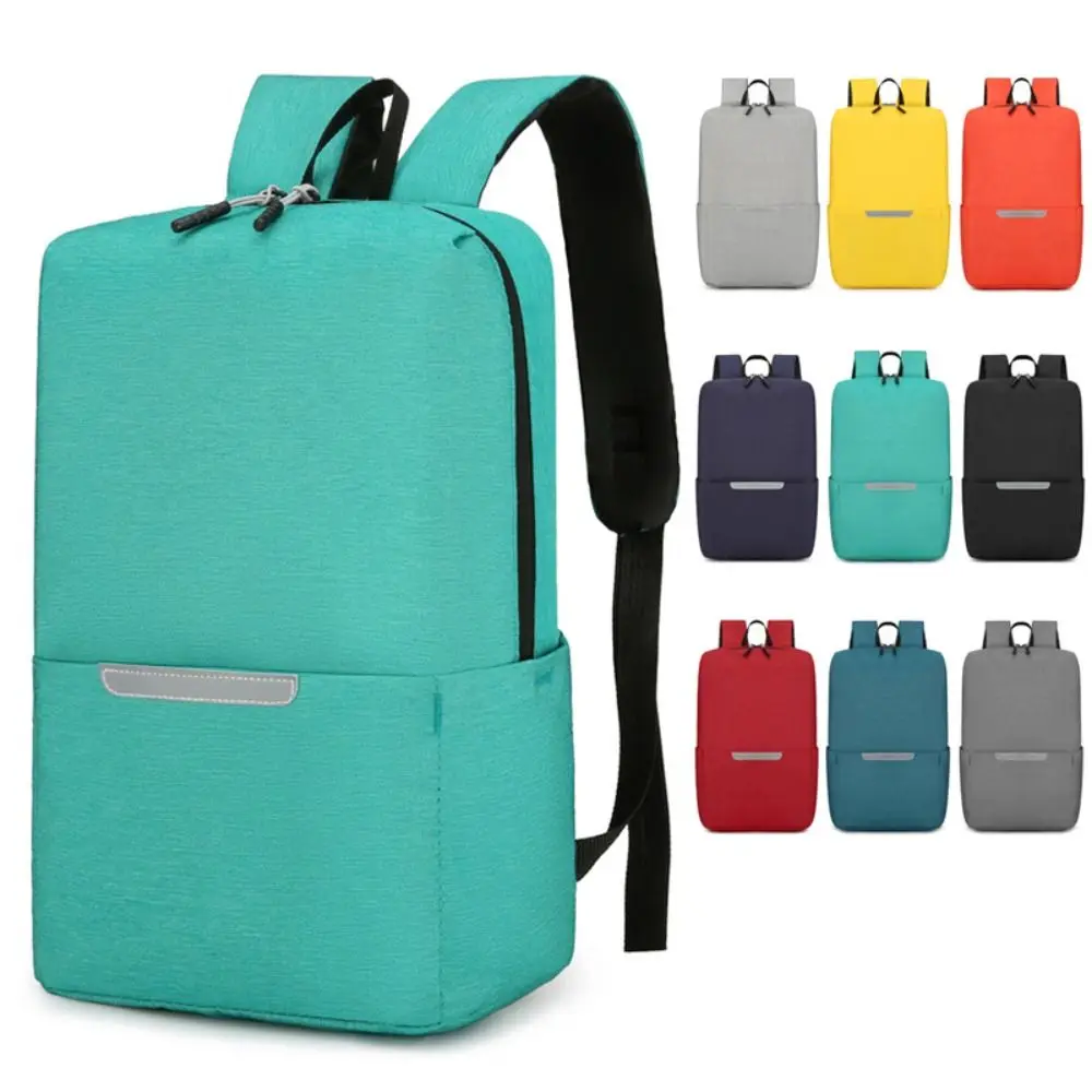 Casual Waterproof Small Backpack Solid Color Schoolbag School Bags Travel Bag Large Capacity Book Bags Teenagers