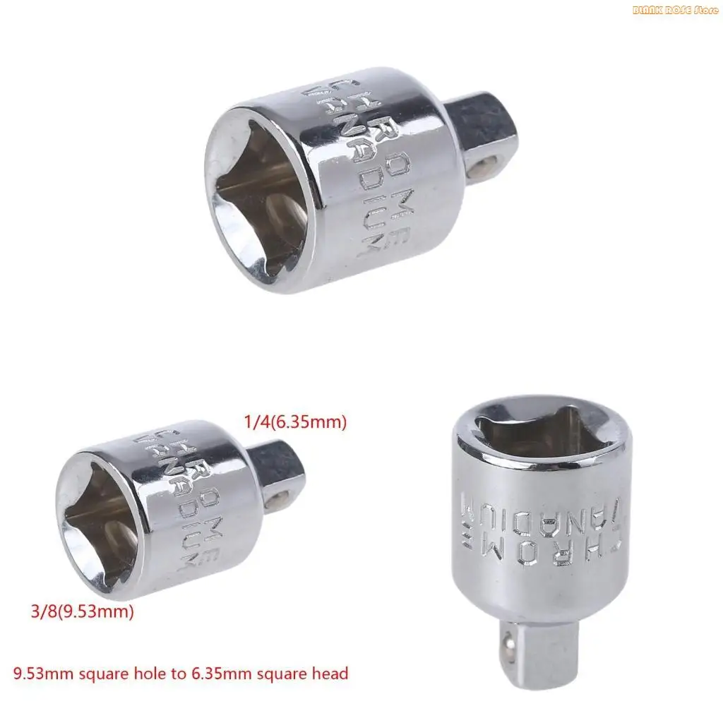 K1AE 3/8" Convert To 1/4" Ball Lock Ratchet Socket Adapter Reducer Converter Tool