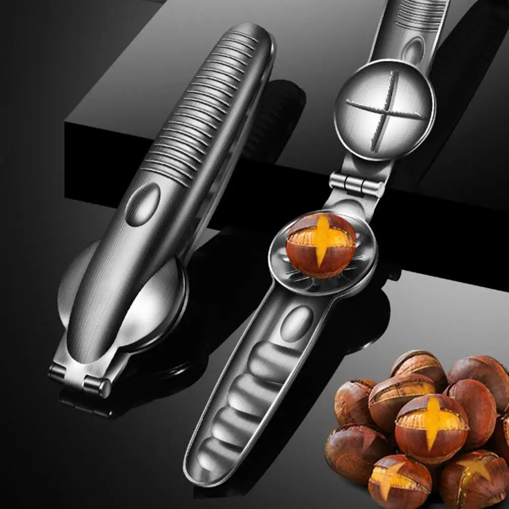 

Chestnut Opener Plier Stainless Steel Ergonomic Handle Hazelnut Walnut Nut Cracker Sheller Clamp Tools Kitchen Gadgets