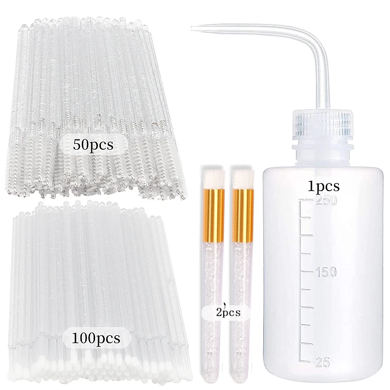 Eyelash Extension Supplies Set lashes Micro Brush Tape Glue Ring Eye Pad Disposable Mascara Applicator eyelashes Tool