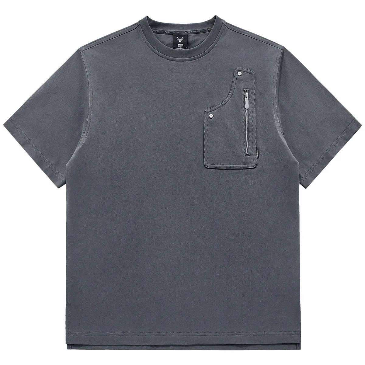 

Мужская летняя футболка VIP American High Street с коротким рукавом, из плотного чистого хлопка, с металлическими заклепками, модный дизайн