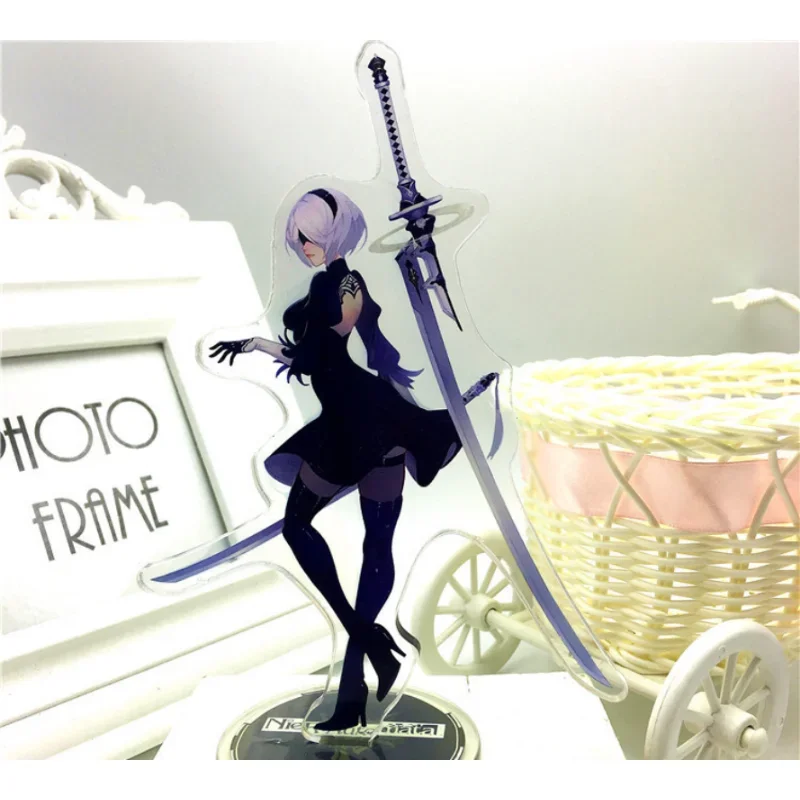 Anime nier automata puppe, 2b 9s, yorha typ b s, acryl ständer, sammlung modell spielzeug, nier spiel charakter action figur