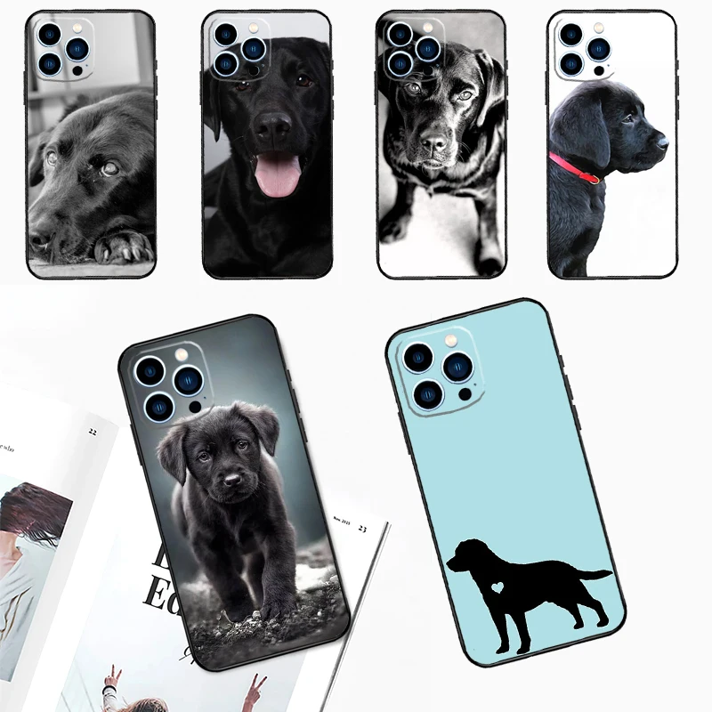 Black Labrador Dog Case For Samsung Galaxy A36 A16 A56 A54 A34 A14 A13 A53 A12 A22 A32 A52 A35 A17 A57 A15 A55