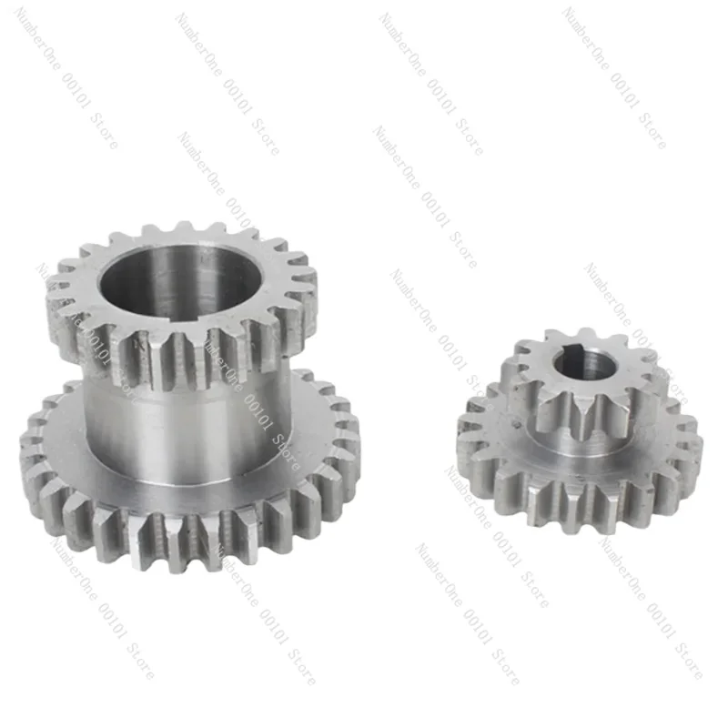 

2Pcs High&Low Transmission Speed CJ0618 Teeth T29XT21 T20XT12 Metal Gears Lathe Main Shaft Duplicate Double Gear