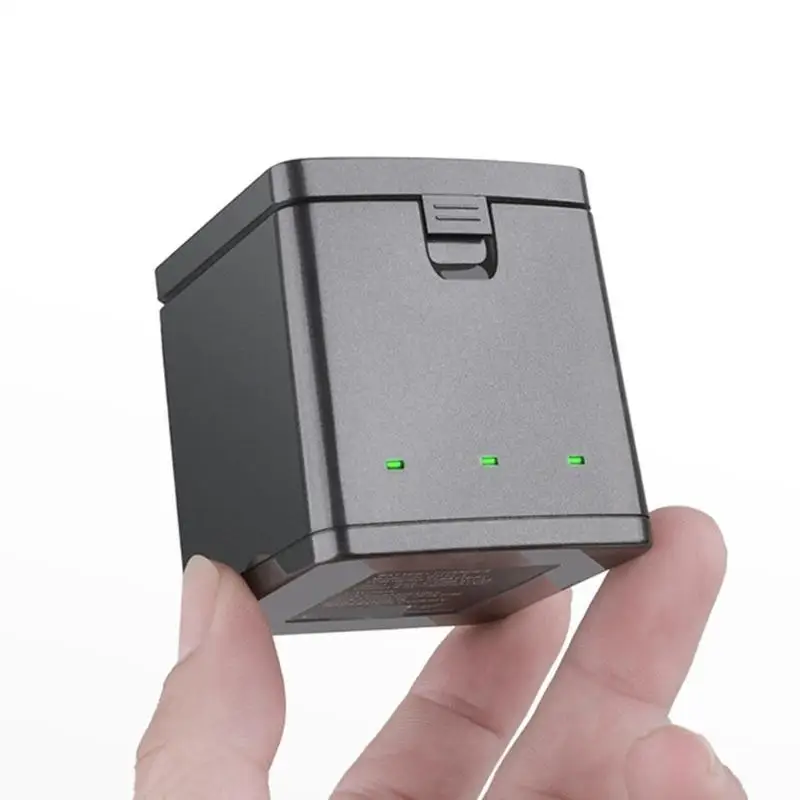 Y1UB obudowa ładowania dla kamery akcji 13 Czarne cechy potrójne szczeliny i portu typu C wiele ładowarki akumulatorów