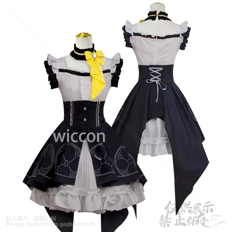 Anime Spiel Blau Archiv Cosplay Iochi Mari Kostüm Lolita Kleid Pelzigen Cos Perücken Earwear Für Halloween Weihnachten Mädchen Angepasst