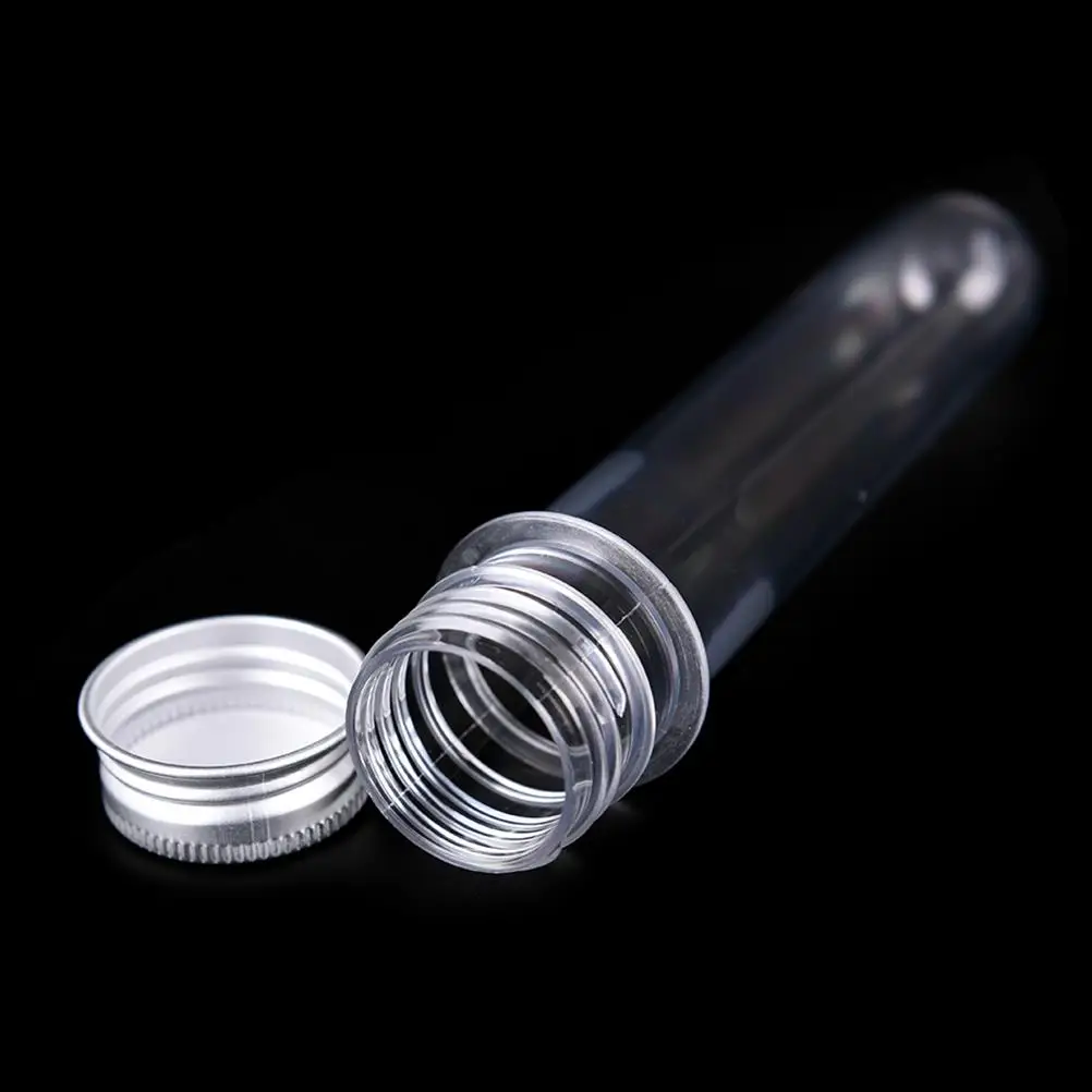Empty Clear Pet Cosmetic Tube Portable Transparent Mask Bath Salt Test Bottle 40ml Plastic Tube With Aluminum Cap
