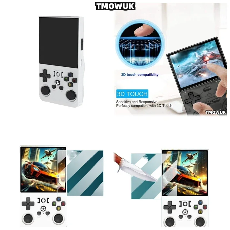 For R36Max V40Max R36Ultra R36Plus Budget-friendly Tempered Glass Screen Protector For Retro Game Console
