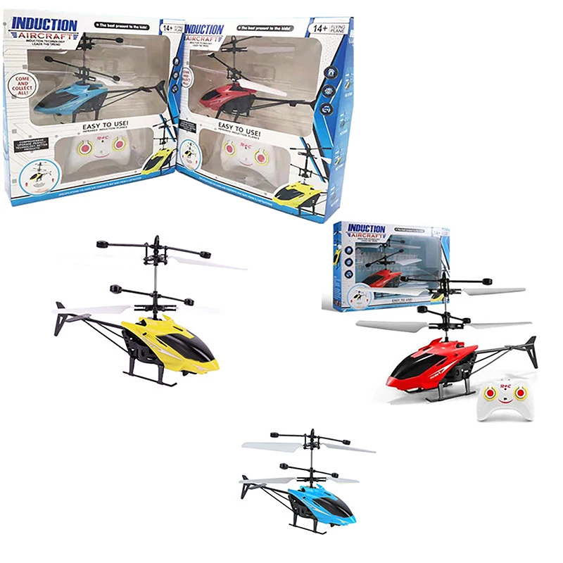 1Set Mini Guide Airplane Aircraft Remote Control Airplane Flying Helicopter Children Flashing Light Aircraft Kids Toy Gift