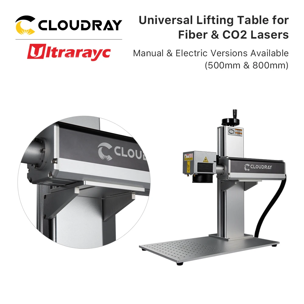 Ultrarayc Sợi Laser Đánh Dấu Một Phần Trục Z Nâng Bàn Cao 500 & 800Mm Có Động Cơ Cho DIY 1064nm Sợi đánh Dấu Một Phần