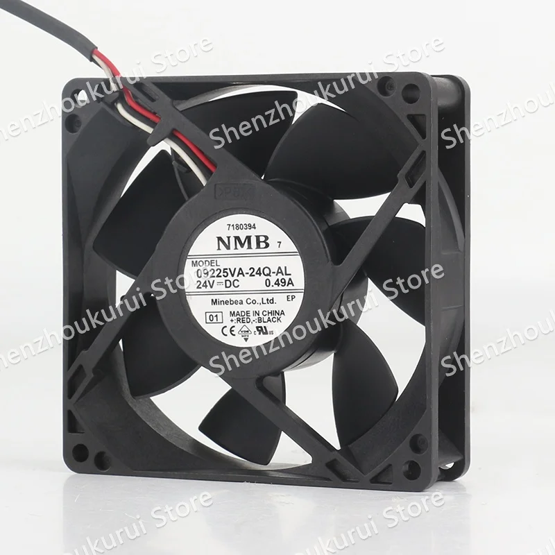 New NMB 9CM High air volume inverter stop alarm 9025 DC 24V 0.49A AC EC 90X90X25MM 3-wire 09225VA-24Q-AL cooling fan