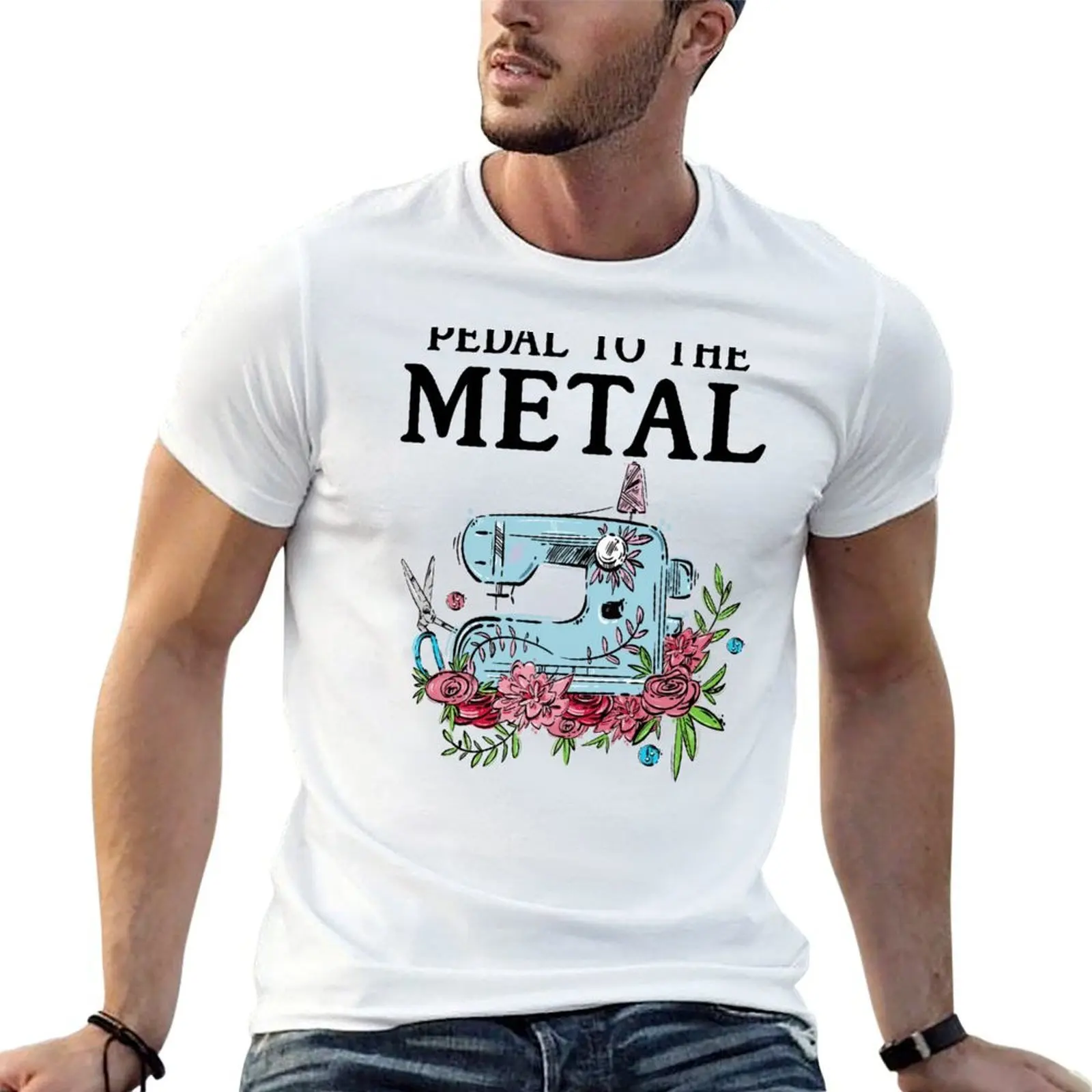 

Sewing Pedal To The Metal T-Shirt t shirts with prints man t shirt luxury T-Shirt