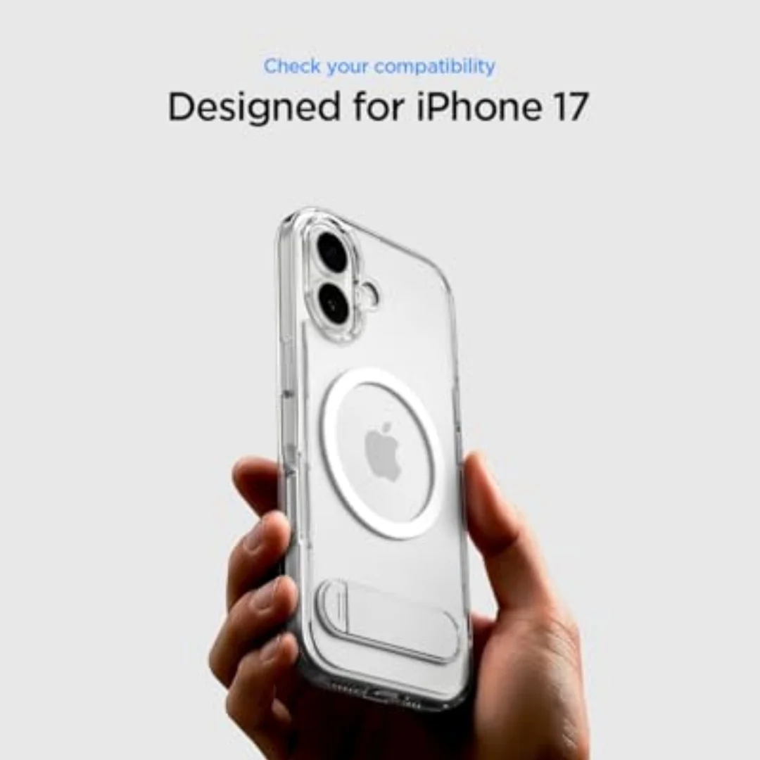 Spigen Ultra Hybrid S MagFit Clear Case do iPhone 17 Air 17 18 Pro Max 18 16 15 14 Plus 13 12 z podstawką, kompatybilne z MagSafe — zdjęcie produktu 2