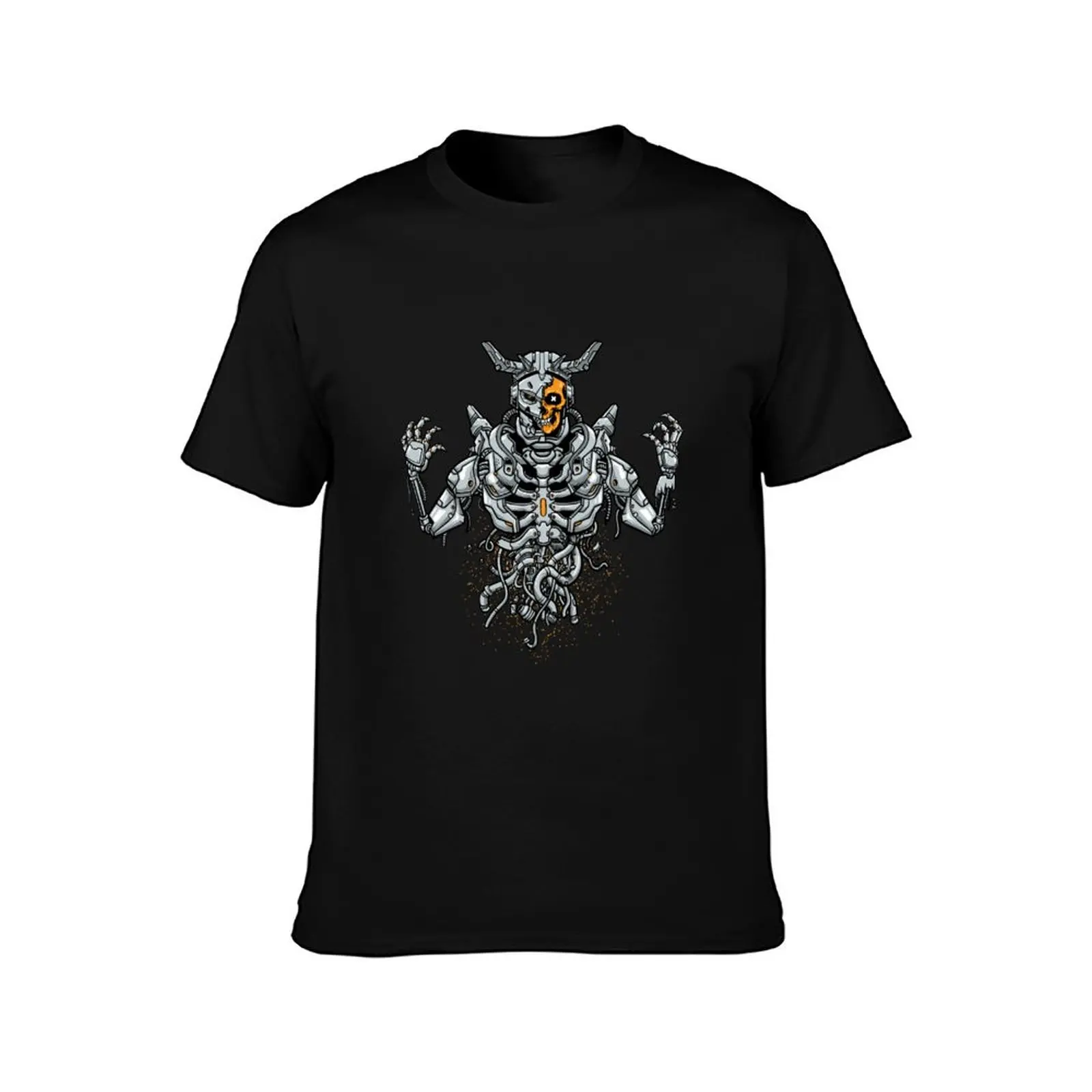 skull mecha T-Shirt vintage graphic tee Luxury man for a boy plus size tops mens graphic t-shirts anime