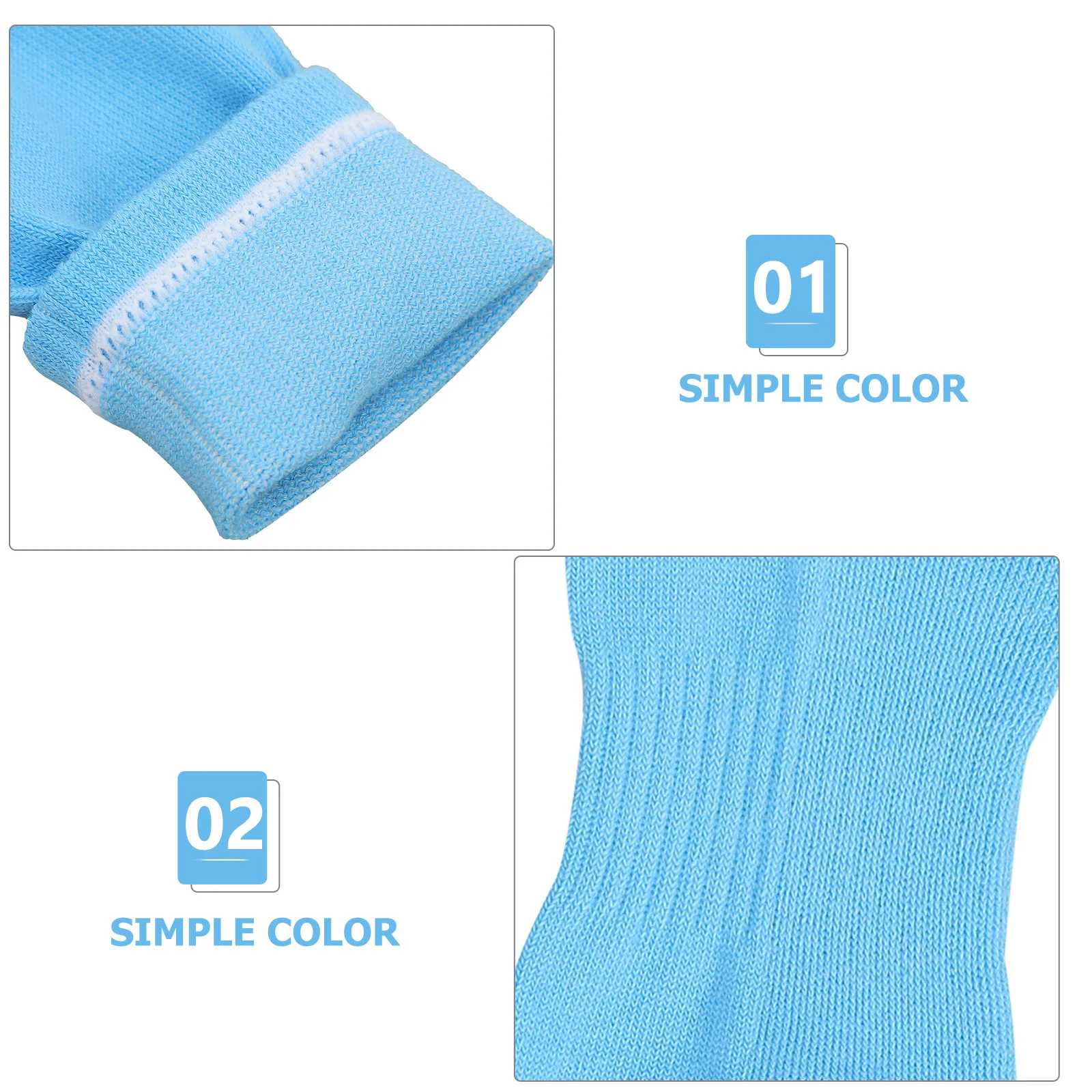 

2Pairs Sports Socks Soccer Stocking Knee High Elastic Comfortable Breathable for Football Baseball Running Outdoor Sports