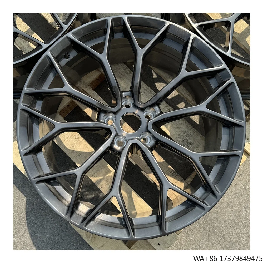 

Forged Racing Car Wheels 20 21 22 24 26 Inch Monoblock Wheels Custom Brushed Black 5x112 Alloy Forged Rims