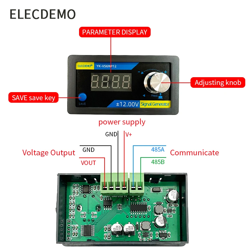 High precision adjustable positive and negative voltage generator ± 12 ± 10V 0-3.3V5V10V signal source PLC analog control