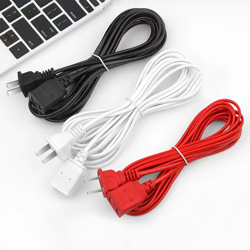 1.5/2/2.5/4.2/4/4.5/6m AC Power Cord Line With ON/OFF Switch Button Cables Wire Two-pin Plug Cable Extension Cords Adapter