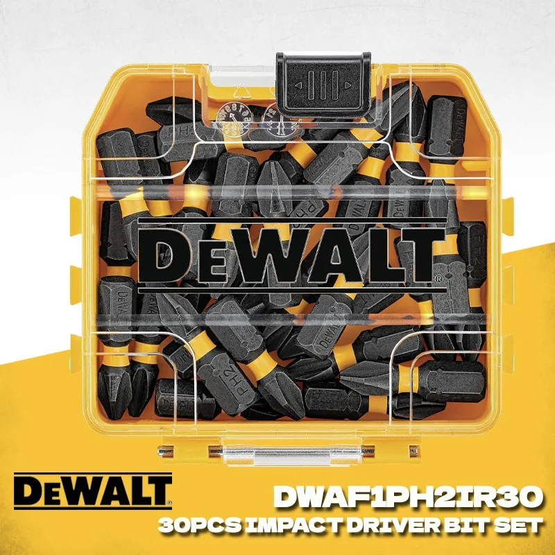 

DEWALT DWAF1PH2IR30 30 Pieces 1/4-in X 1-in FlexTorq Phillips Impact Driver Bits PH2 Drill Bits Dewalt Power Tool Accessories