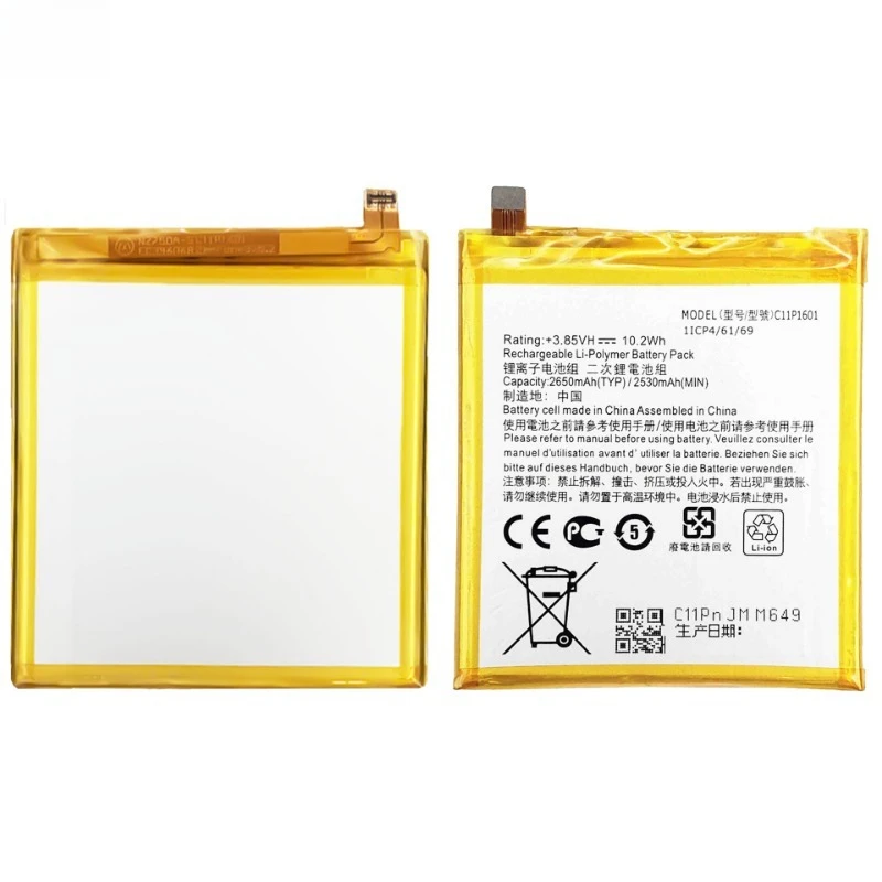High Quality C11P1601 Replacement Phone Battery 3.85V 2650mAh For ASUS ZenFone 3 5.2 Live ZE520KL ZB501ML Z017DA ZB501KL ZE520TL
