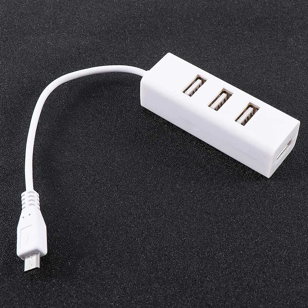 Universal Multi-function Micro USB 4 Ports OTG Hub Converter Charging Cable Adapter Extension Cable