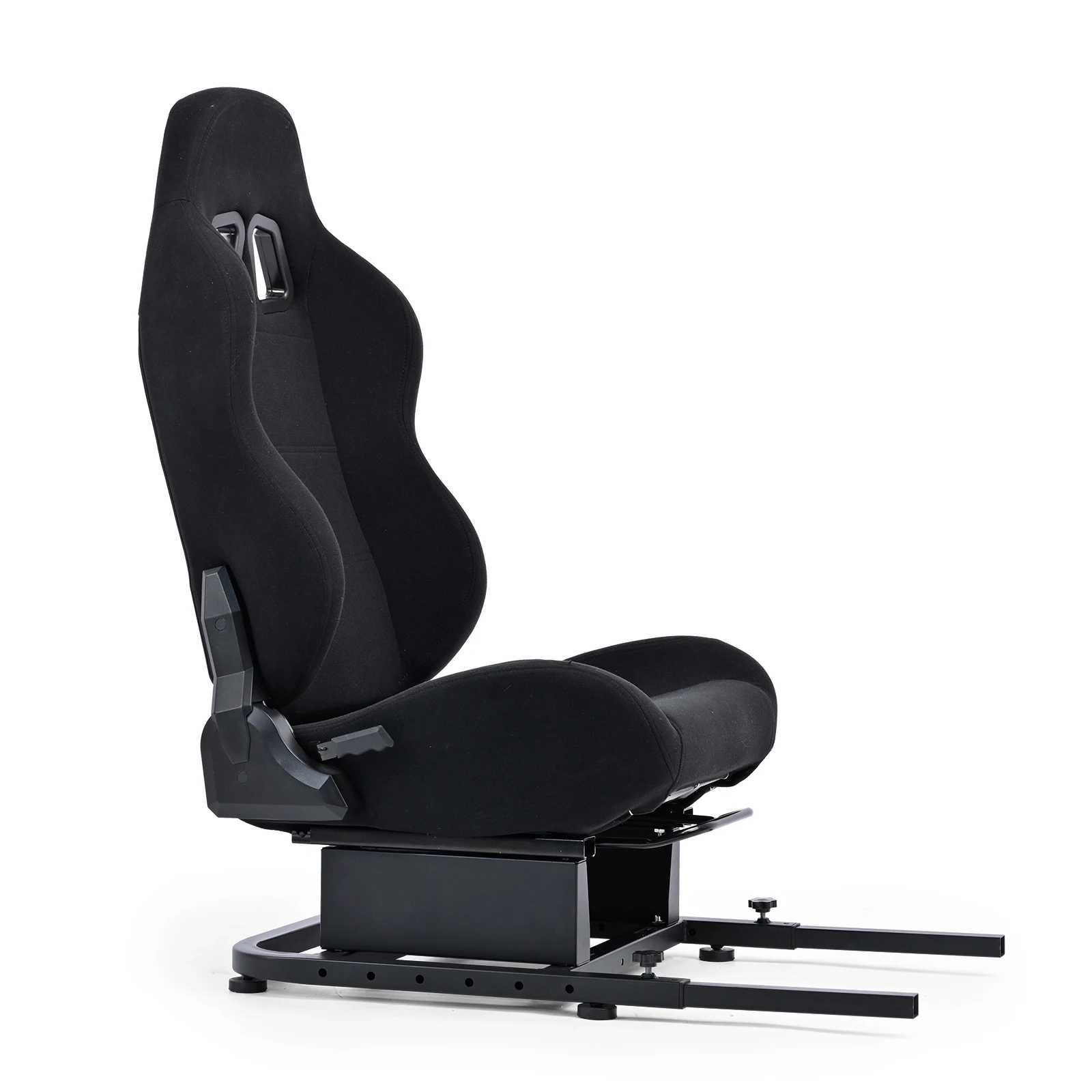 Cadre de siège arrière Minneer Racing avec siège noir, compatible avec le support de volant Minneer, support de chaise robuste et stable