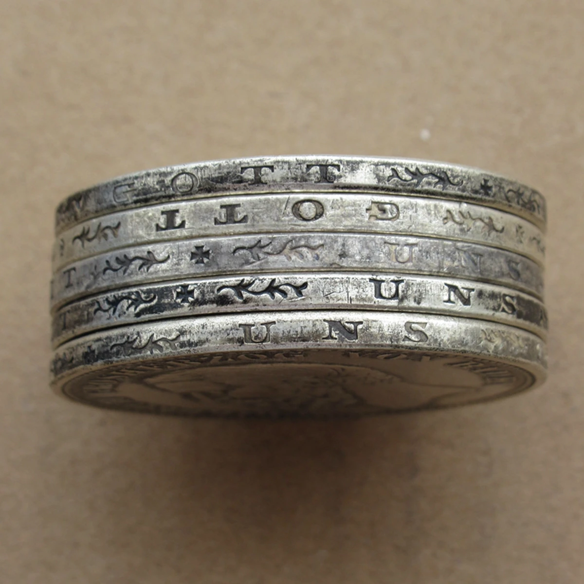 استنساخ ألمانيا 5 مارك جي مينت 1891-1901 عملة تذكارية مزخرفة مطلية بالفضة