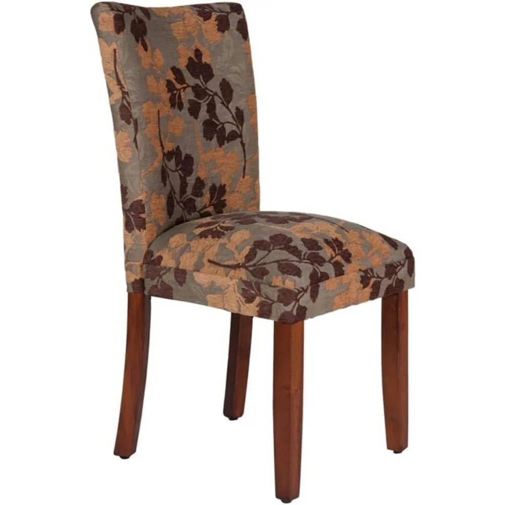 

Home Decor Classic Upholstered Parsons Dining Chair | Single Accent Dining Chair, Brown Woven