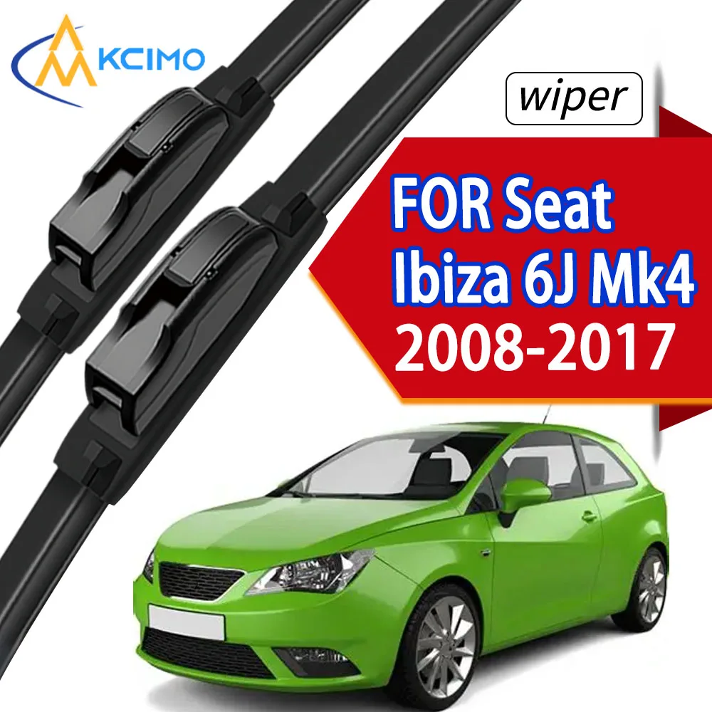 

2pcs For Seat Ibiza 6J Mk4 2008 - 2017 Front Windshield Wiper Blades Windscreen Window Accessories