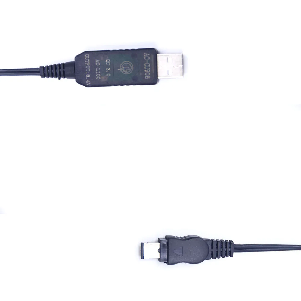 AC-L10 AC-L15 AC-L100 QC3.0 QC4.0 سريعة شاحن المحمول الطاقة كابل يو اس بي 8v لسوني GV-D200 GV-D800 GV-D1000 GV-HD700 DSC-HX200