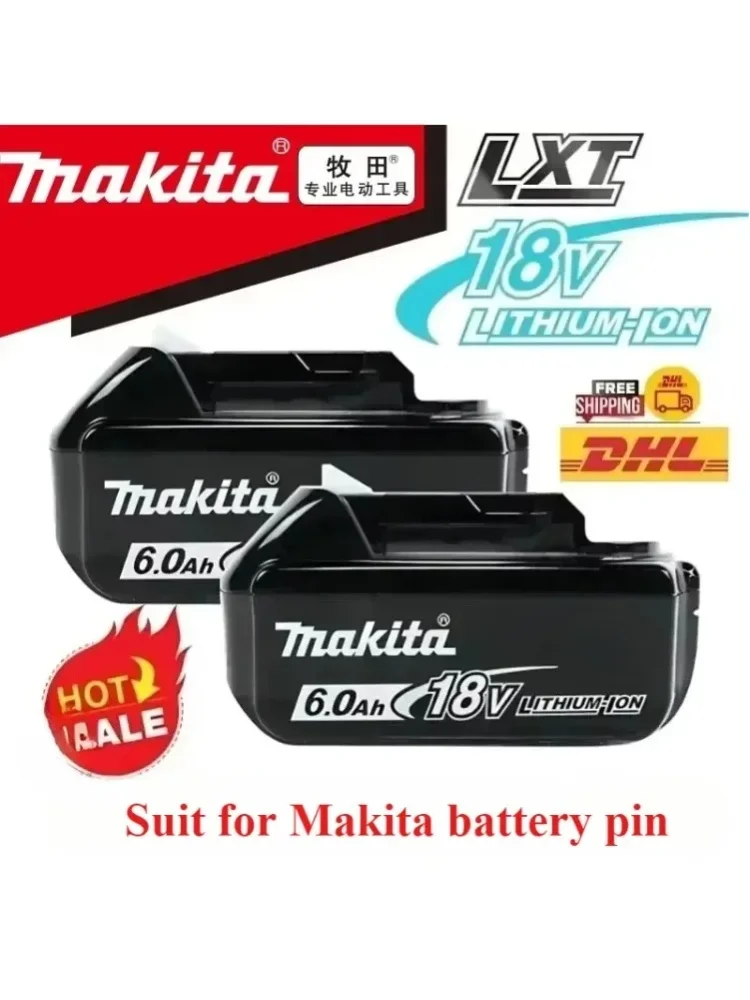 Für Makita 18V Akku BL1840 BL1830B BL1850B BL1850 BL1860 BL1815 Ersatz-Lithium-Akku-Ladegerät EU-Versand