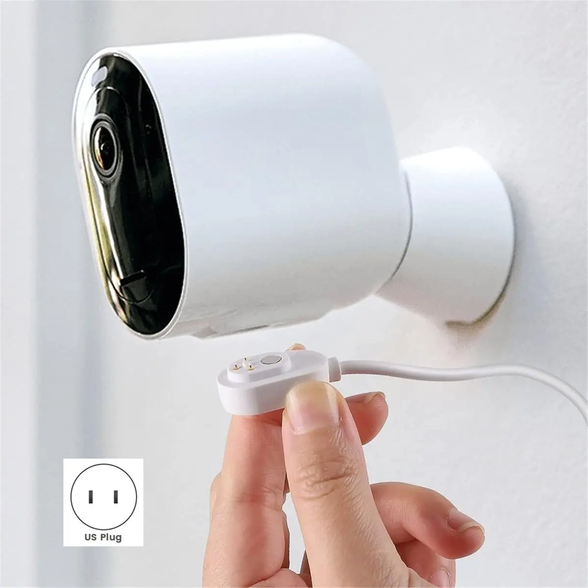 【MUST-HAVE LIST】 Magnetic Charging Cable for Pro 3/4, Pro 5S 2k, Ultra, Ultra 2 Security Camera Cable 16.4ft US Plug