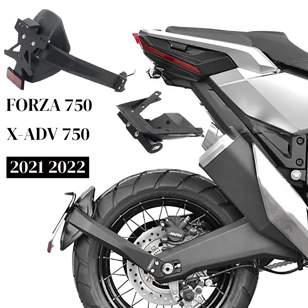 

License Number Plate Frame For HONDA FORZA750 Forza 750 XADV750 X-ADV 750 Holder Bracket Fit Tail Tidy Fender Eliminator