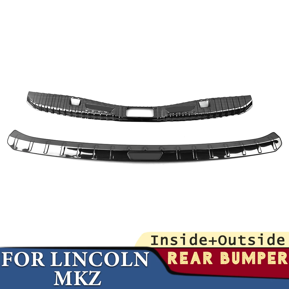 

Trunk Bumper for Lincoln MKZ 2017-2020 Car Accessories Stainless Rear Fender Protector Sill Pad Cover Sticker Decoration