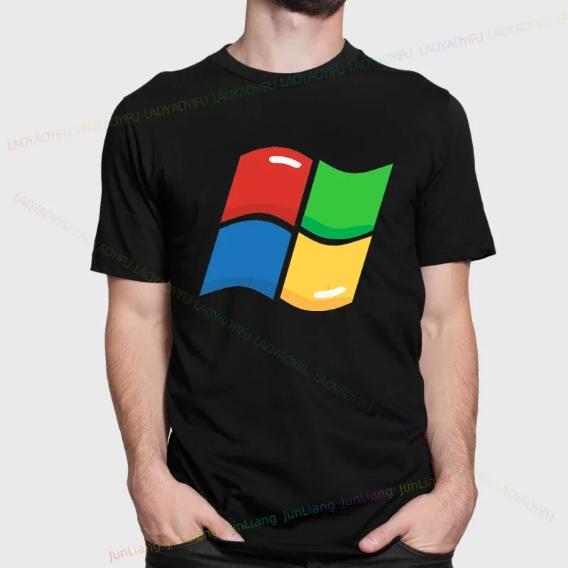 Windows 95 Graphic Men's/Women's T-Shirt with Windows XP Classic Computer System Pattern - Breathable and Fun Shirt