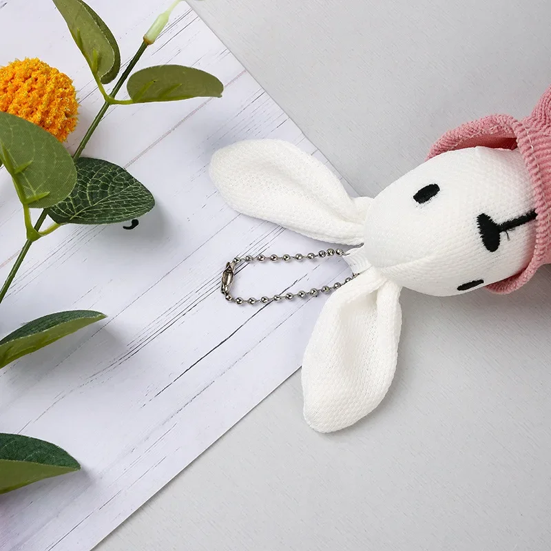 Stuffed Animals Plush Sweater Keychain, Coelho Toy, Cartoon Doll, Backpack Pendant, Birthday Gift for Best Friend or Children