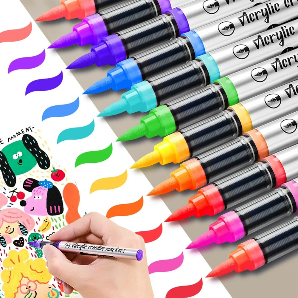 مجموعة من 12 قطعة من أقلام الط - مراجعة Illustration Marker Set وسعره