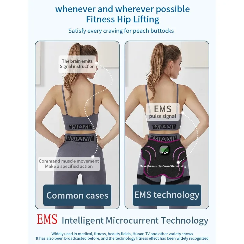 Portable Hip‑Patch Massage Trainer for Men Women Hip‑Shaping Exercise Device for Home Indoor Fitness Body Toning Workout Use