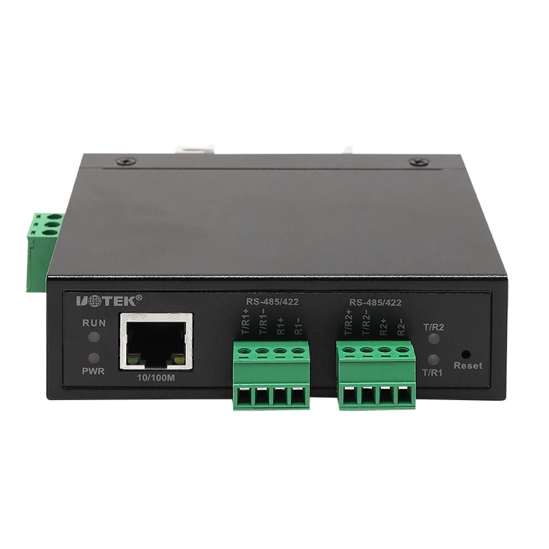 10/100 M bis 2 Ports RS-232/485/422 Serial Port Server unterstützt ARP-, IP-, ICMP-, UDP-, TCP-, HTTP-, DHCP- und MODBUS-Protokolle
