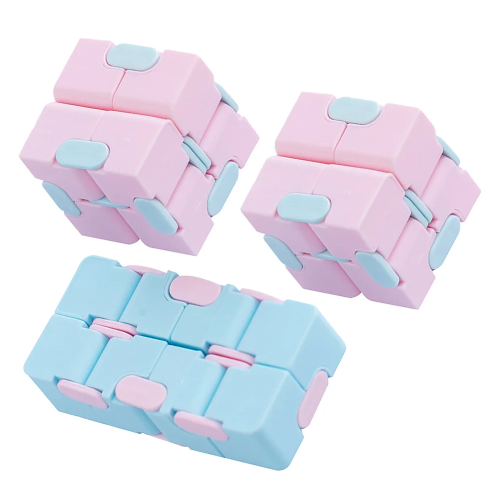 3pcs Cube Infinite Stress Relieving Cube For Kids Adults Stress Relieving Puzzle Plaything