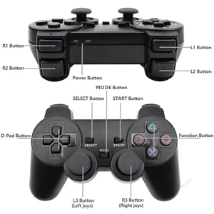 Wireless Controller für PS2/PS1 Gamepad Dual Vibration Schock für Sony PlayStation 2 Joystick USB -PC -Spielkonsole 10 Hauptverkaufsbotos kontrollieren PS2 - №3
