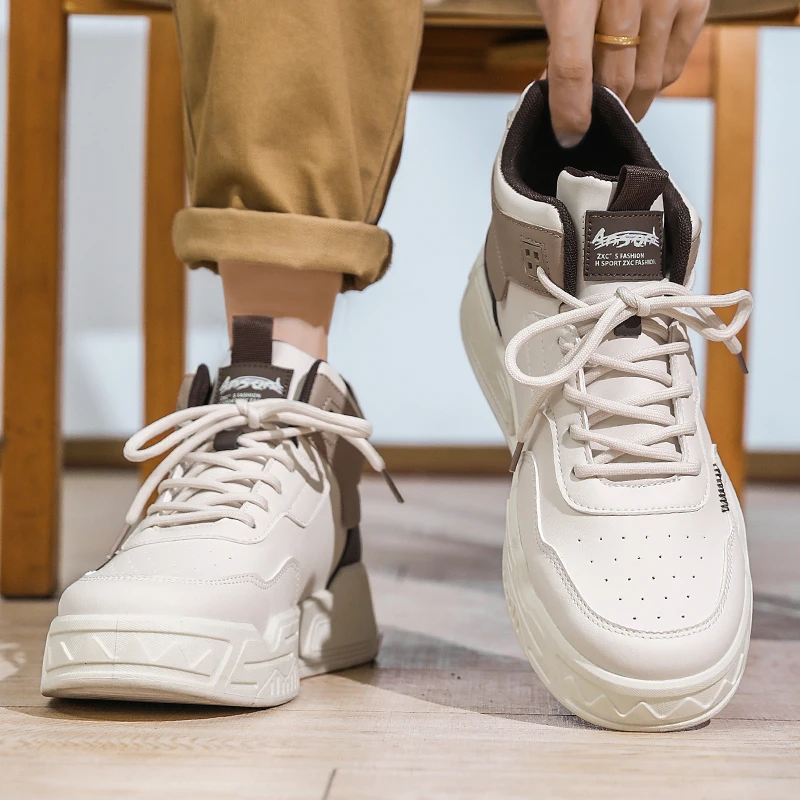 أحذية رجالية جديدة للفصول الأربعة أحذية غير رسمية عالية الجودة أحذية غير رسمية في الهواء الطلق مضادة للانزلاق لزيادة الارتفاع أحذية عمل مقاومة للاهتراء #2